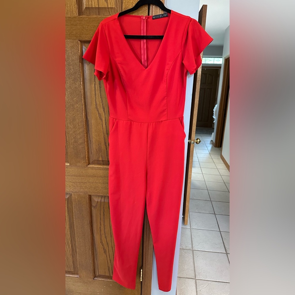 Red jumpsuit